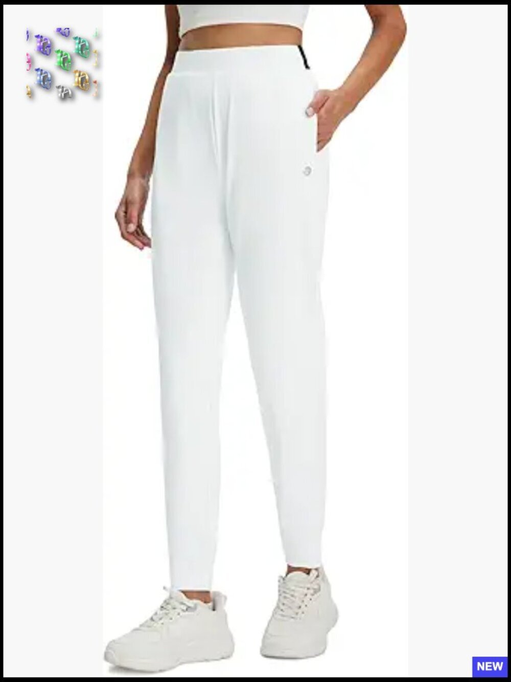 Tapered Joggers with Pockets Stretchy Drawstring Sweatpants for Workout Lounge